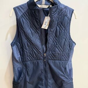Peter Millar Women's Dark Blue Quilted Vest